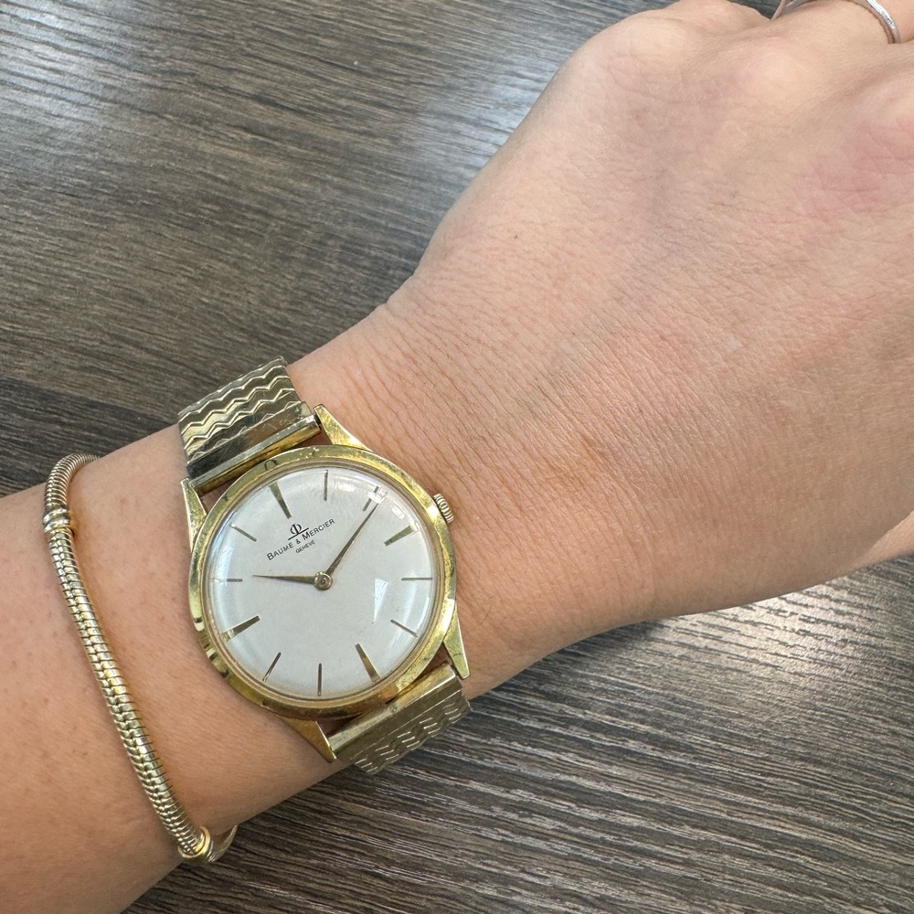 Baume & Mercier Geneve Vintage Watch Manual Winding 33mm Men Swiss